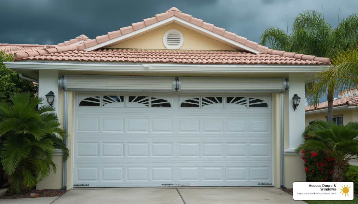 how to prepare garage door for hurricane