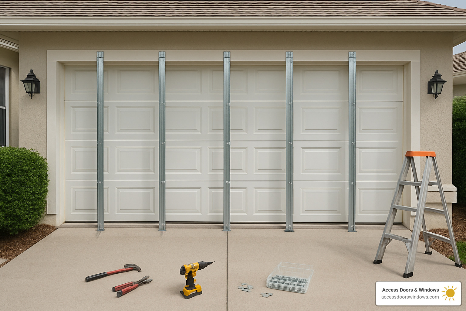 how to reinforce a garage door for hurricanes