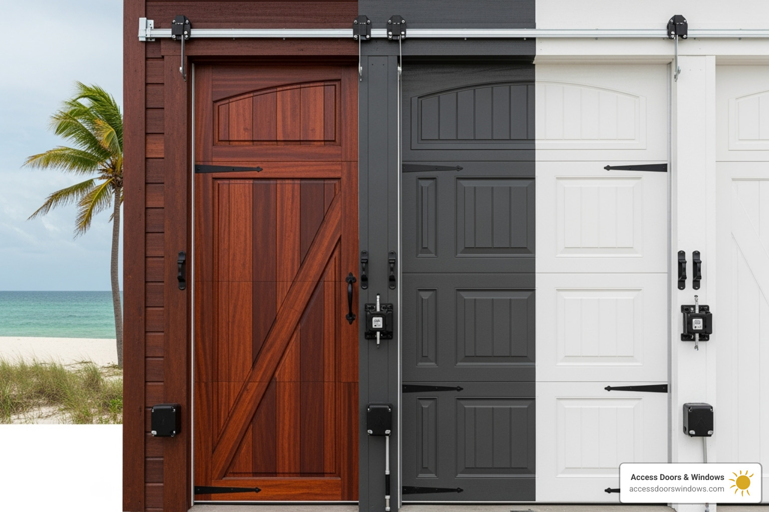Different factors like location, material, and style affecting a price tag - how much does a hurricane-rated garage door cost