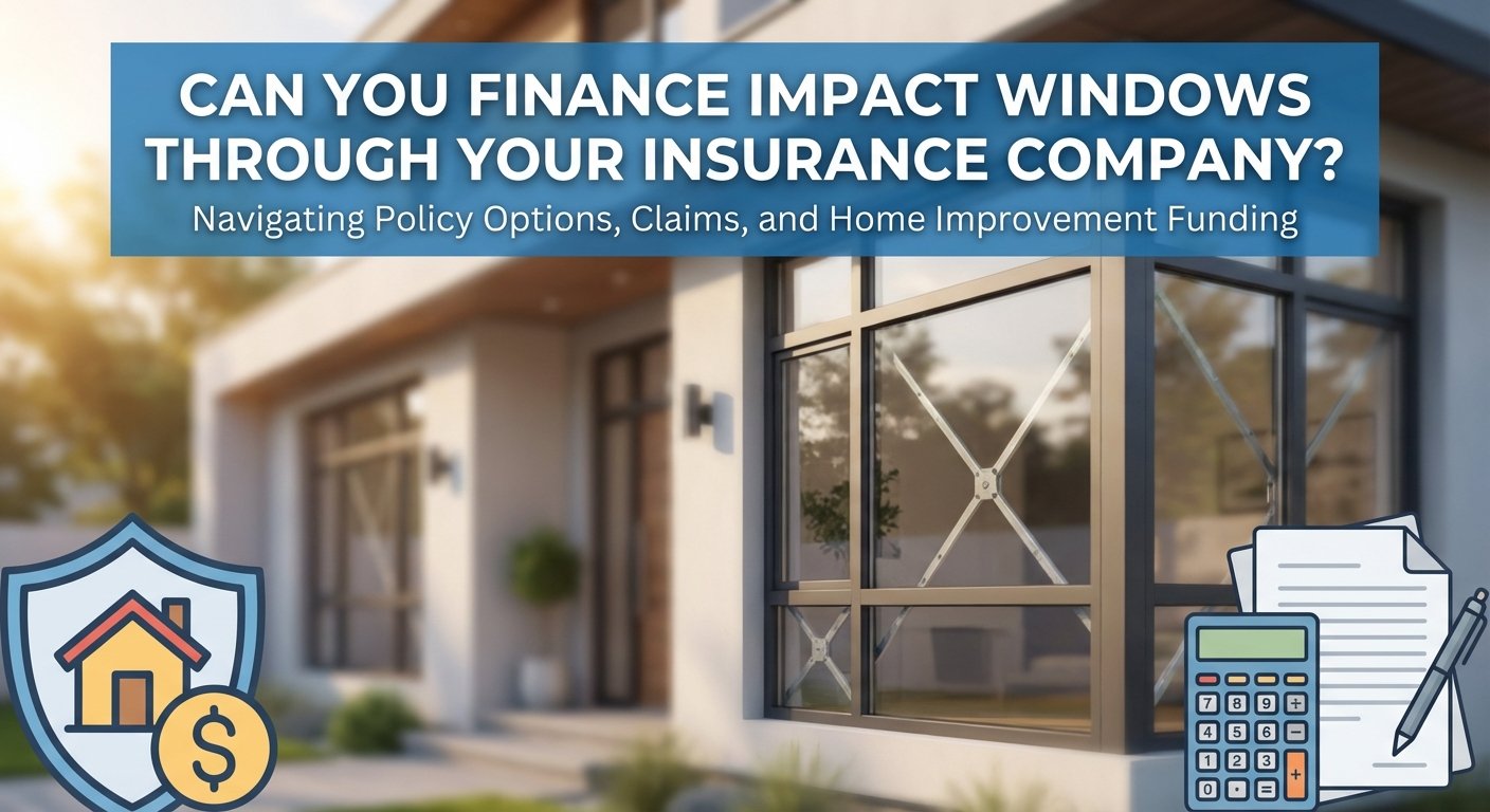 Can You Finance Impact Windows Through Your Insurance Company?