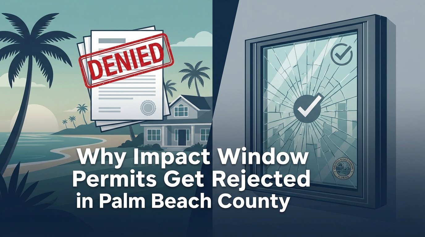 Why Impact Window Permits Get Rejected in Palm Beach County