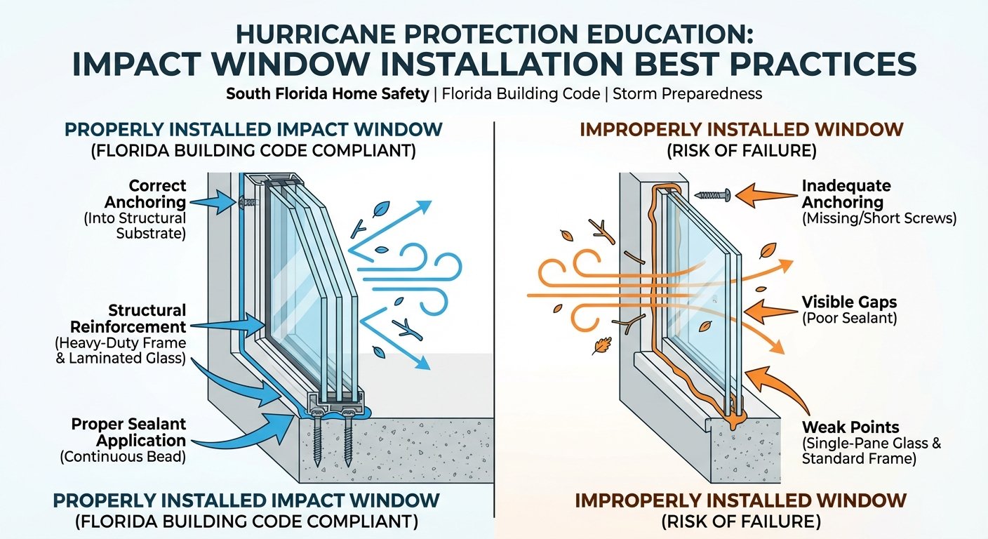 Why Professional Impact Window Installation Matters