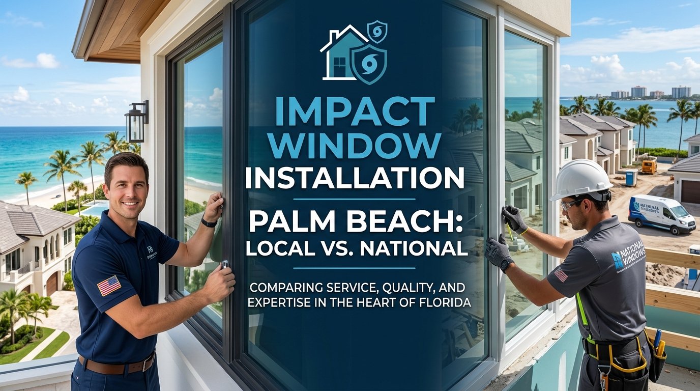 Impact Window Installation Palm Beach: Local vs. National