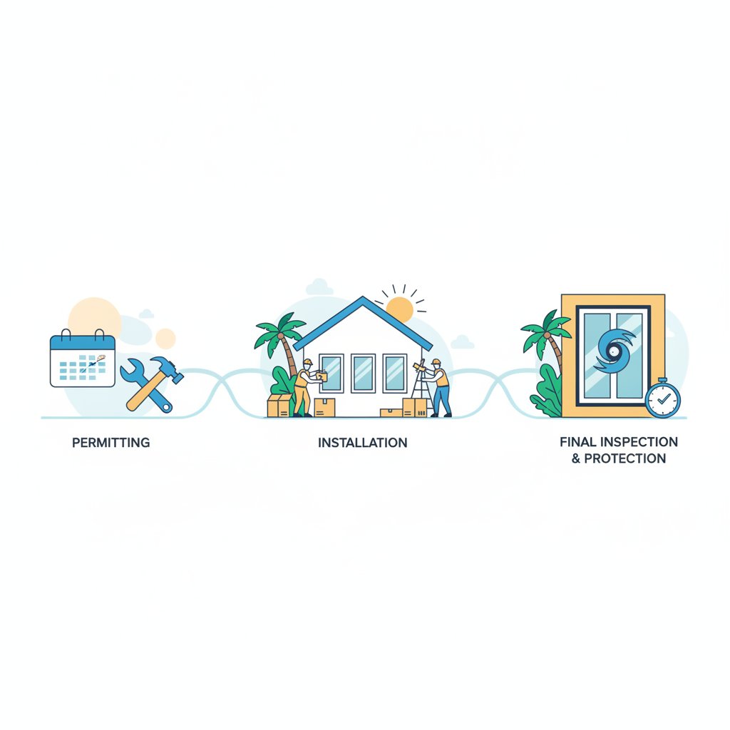 Impact Window Installation Timeline South Florida