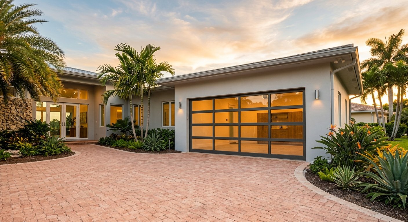 Glass Garage Doors in South Florida